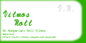 vilmos moll business card